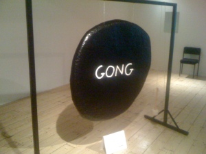 "Bang the gong of stupidity"
